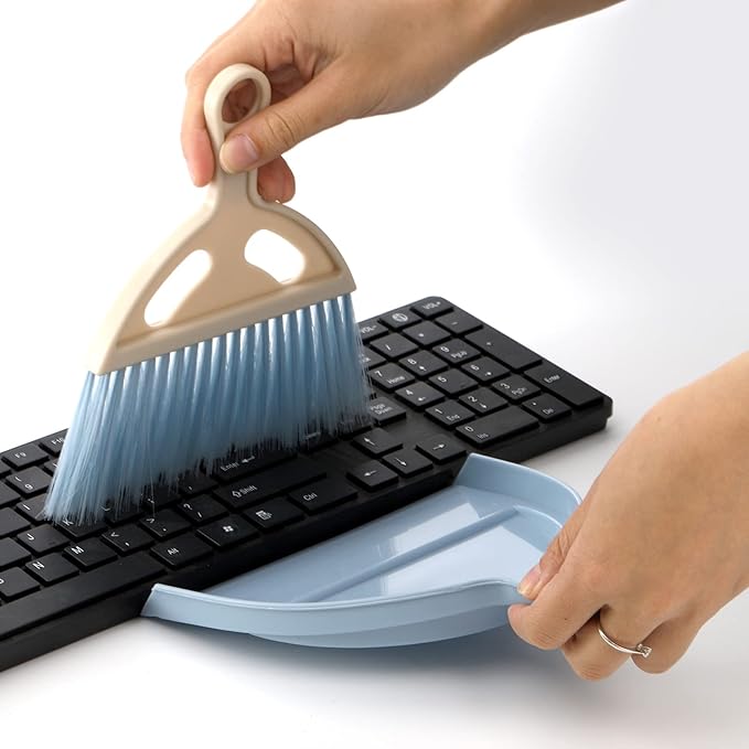 SOUJOY 6 Pack Small Dustpan and Brush Set, Whisk Broom and Dust Pan