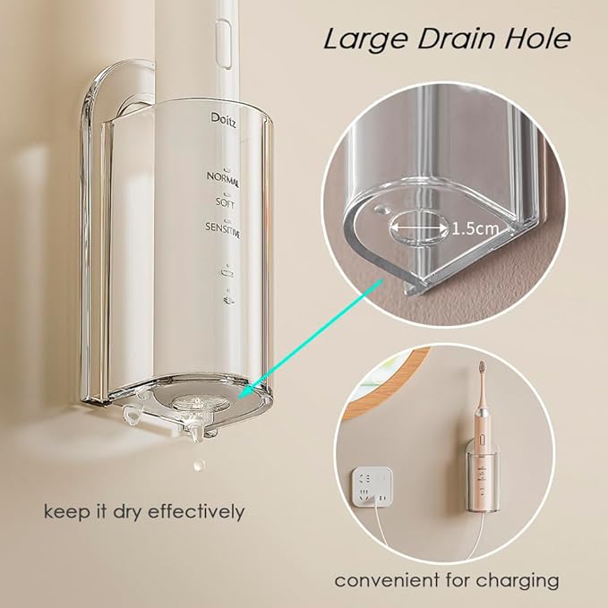 2PCS Electric Toothbrush Holders