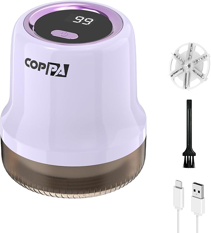 COPPA Lint Remover, LR-MINI USB Rechargeable Lint Removal 6 Blades & 3 Speed
