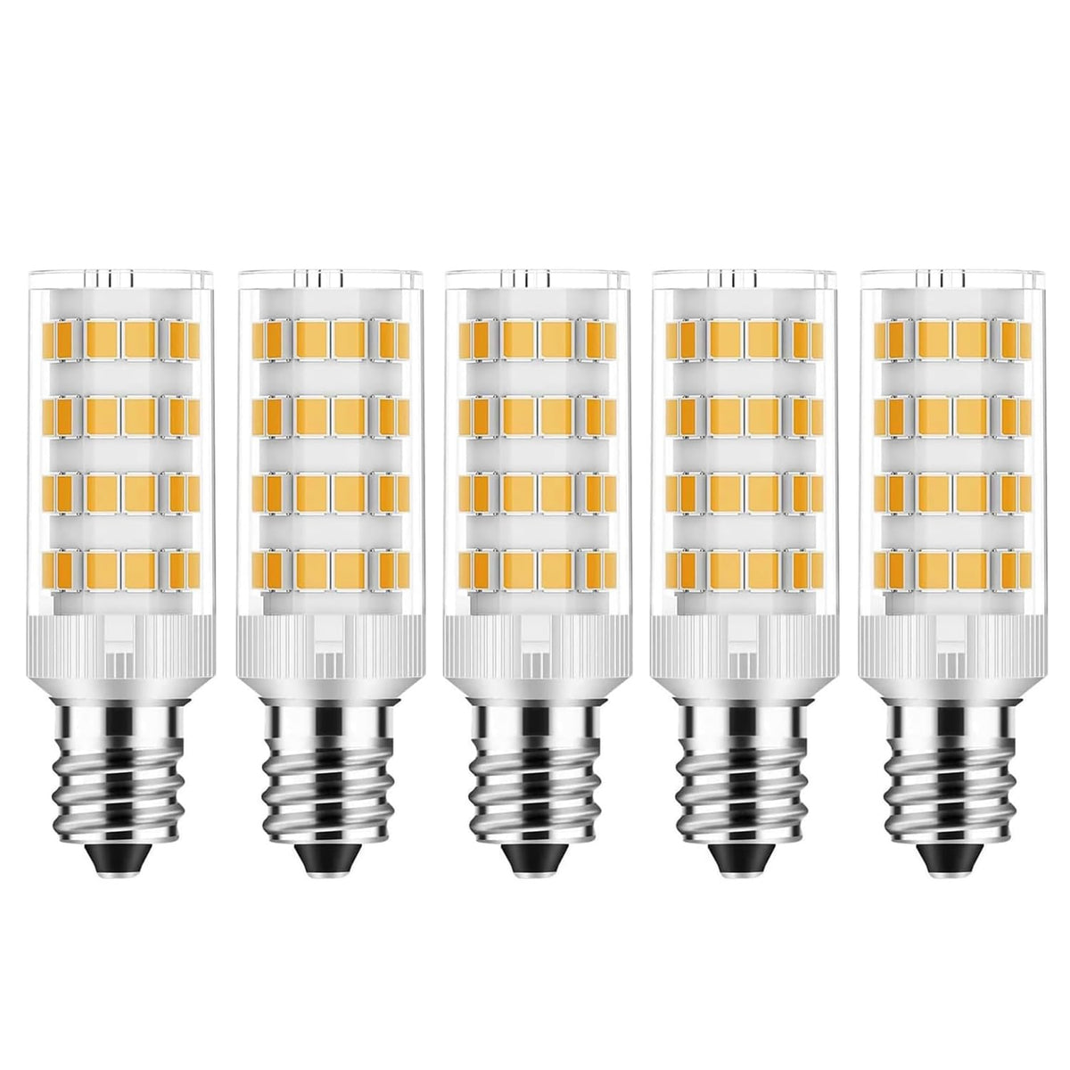 Lmwxov Salt Lamp Bulbs E12 T20 C7 5W 110V 2700K Warm White Light 500lm for Himalayan Salt Lamps & C7 Replacement Bulbs, Dimmable,Night Lights - 5Pack (5)