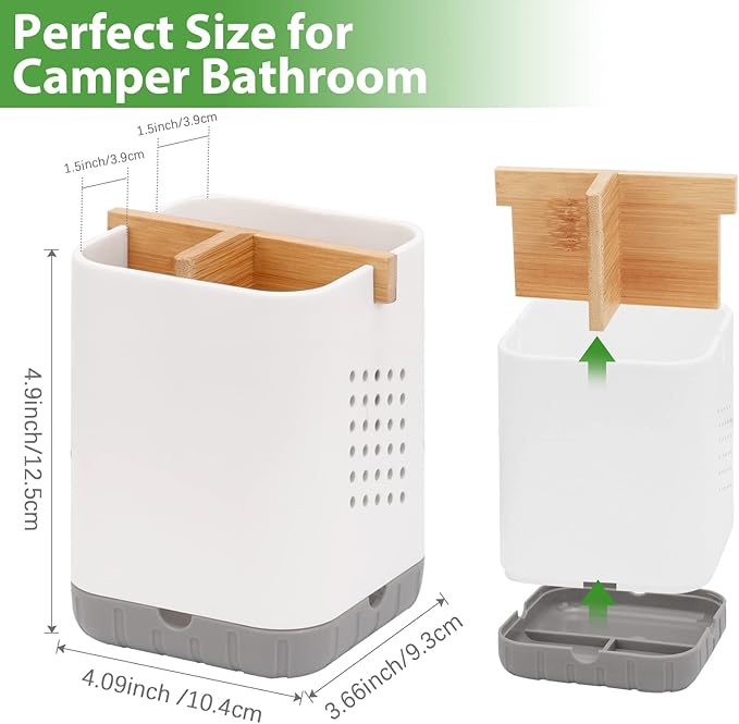Boperzi Toothbrush and Toothpaste Holder
