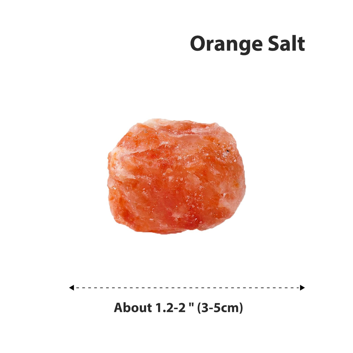 Apengshi Orange Salt Raw Crystals 2PCS Natural Rough Rocks Healing Crystal and Stones DIY Raw Stones Meditation Fountain Garden Home Decor