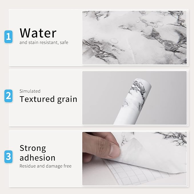 Art3d Self-Adhesive Contact Paper Countertops