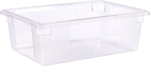 Carlisle FoodService Products Storplus Food Storage Container with Stackable Design for Catering, Buffets, Restaurants, Polycarbonate (Pc), 12.5 Gallons, Clear