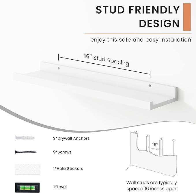 FLYJOE Floating Picture Ledge Shelves