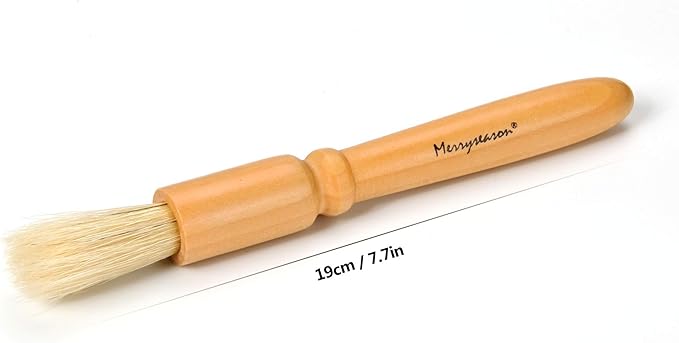 Coffee Grinder Cleaning Brush, Wood Handle & Natural Bristles Wood Dusting