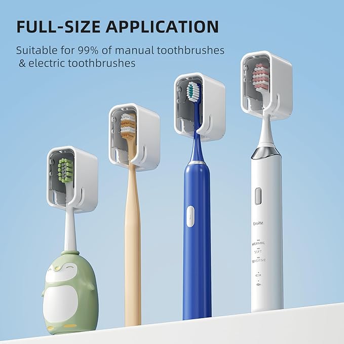Travel Toothbrush Cover 2PCS Thickened, Electric Toothbrush Covers Caps