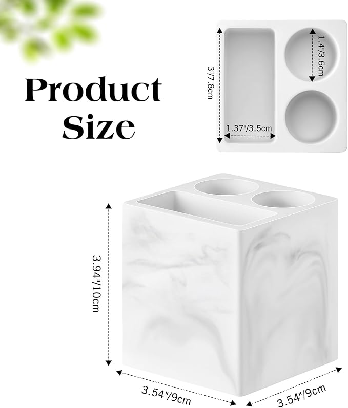 Luxspire Toothbrush Holder, 3 Slots Fast Drying Tooth Brush Holder