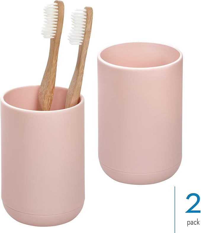 iDesign Toothbrush Holder with 3 Divided Sections
