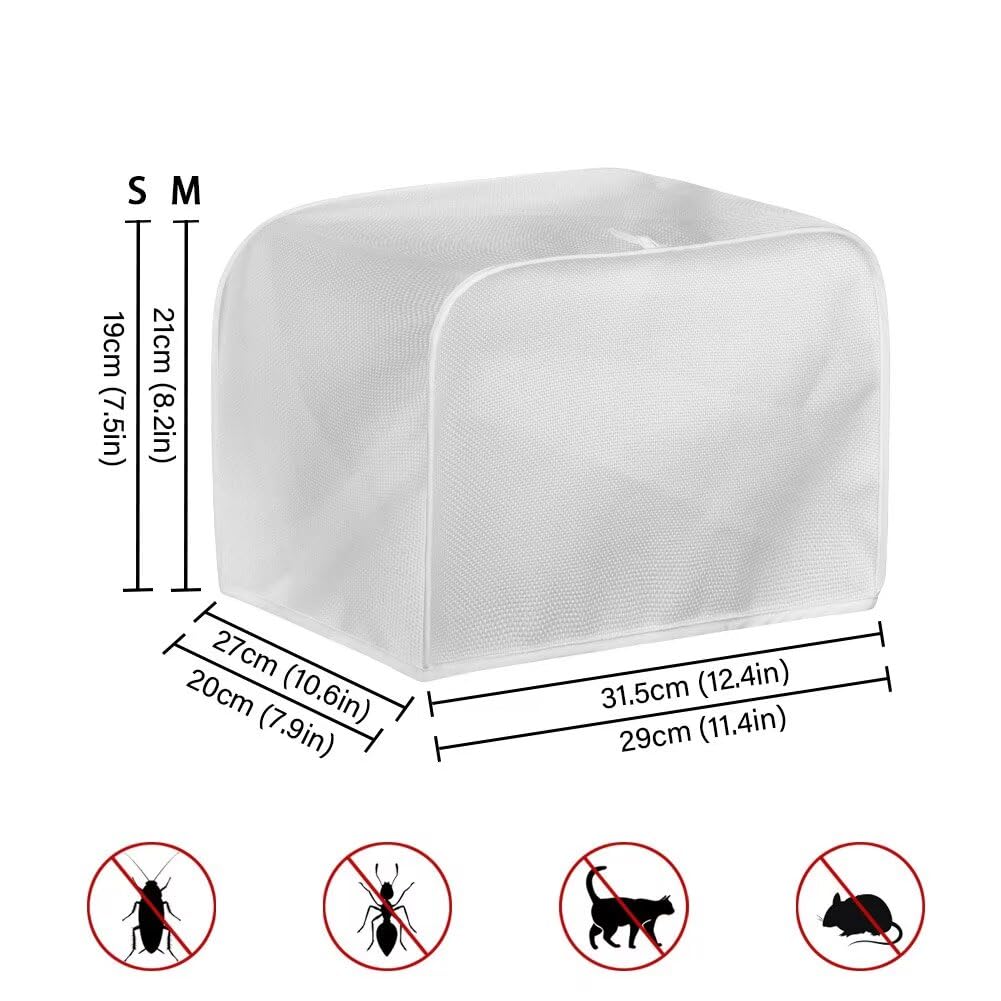 ASQVTIFE Maple Leaf Toaster Covers for Kitchen Fall Decorations for Home 4 Slice Toaster Covers for Kitchen Bread Machine Oven Dust Cover Thanksgiving Decoration Greasy Protection Anti Sputtering