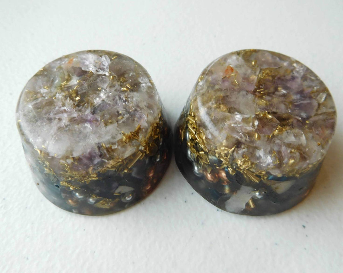 Amethyst, Ametrine Orgone Generator Energy Accumulator 528Hz/7.83Hz/Advance Harmonics Many Beautiful Ingredients and Colors (Amethyst, Ametrine)