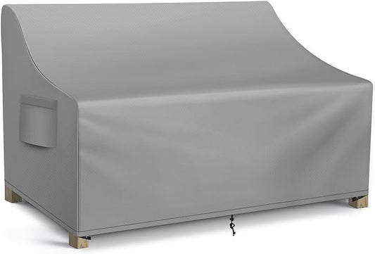 WLEAFJ Patio Sofa Cover Waterproof, 3-Seater Outdoor Sofa, Heavy Duty Deep