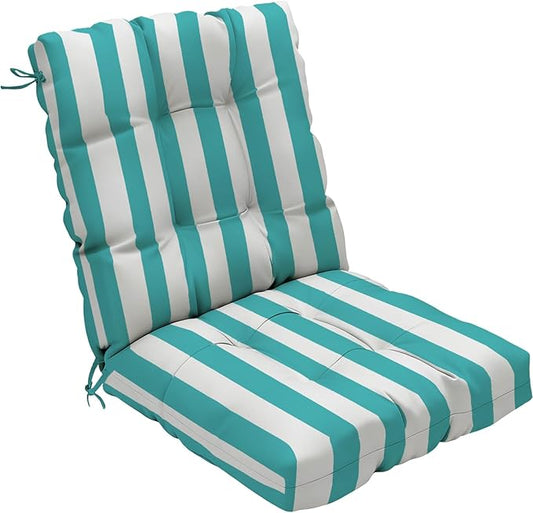 Outdoor Chair Cushion, High Back Soft Seat Pad, Indoor Outside Use,
