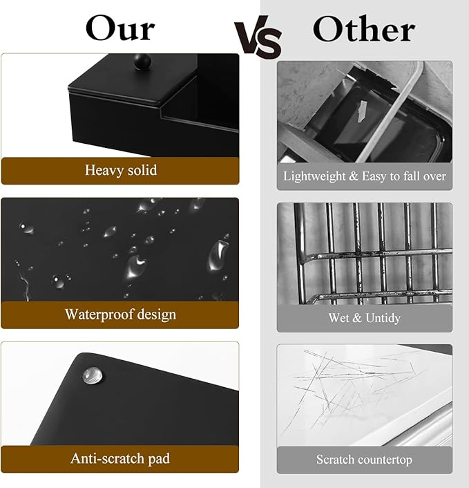 Luxspire Bathroom Counter Organizer, Marble Toothbrush Holder