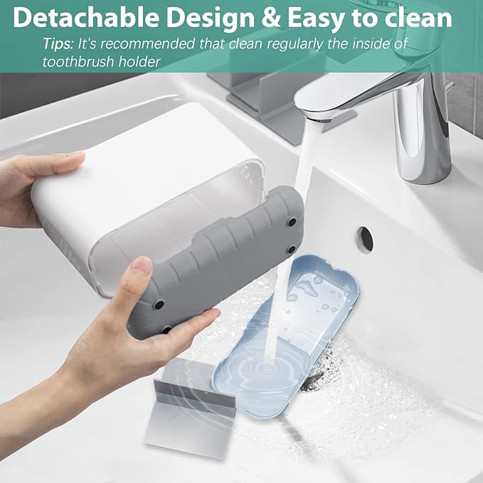 Boperzi Toothbrush and Toothpaste Holder Drainage