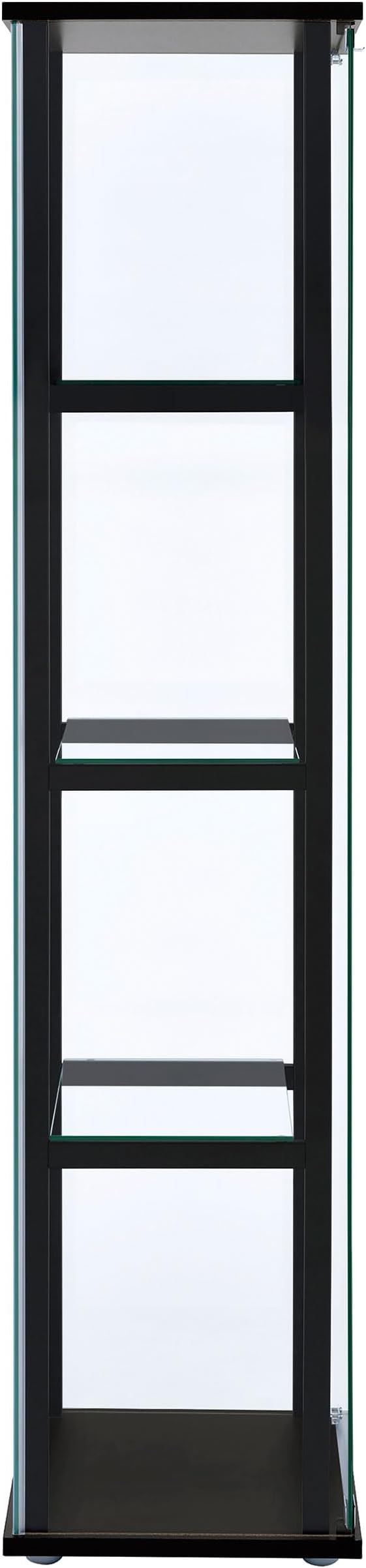 Coaster Home Furnishings Cyclamen 64-inch 5-Tier Clear Tempered Glass Curio