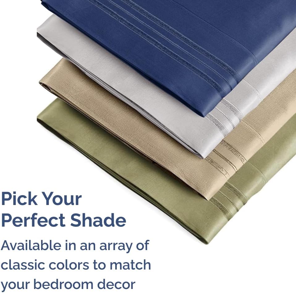 Queen Pillow Cases by [Brand Name] - Ultra Soft Hotel Quality Covers | Wrinkle-Free & Fade Resistant - 2 Piece Set in Heathered Beige