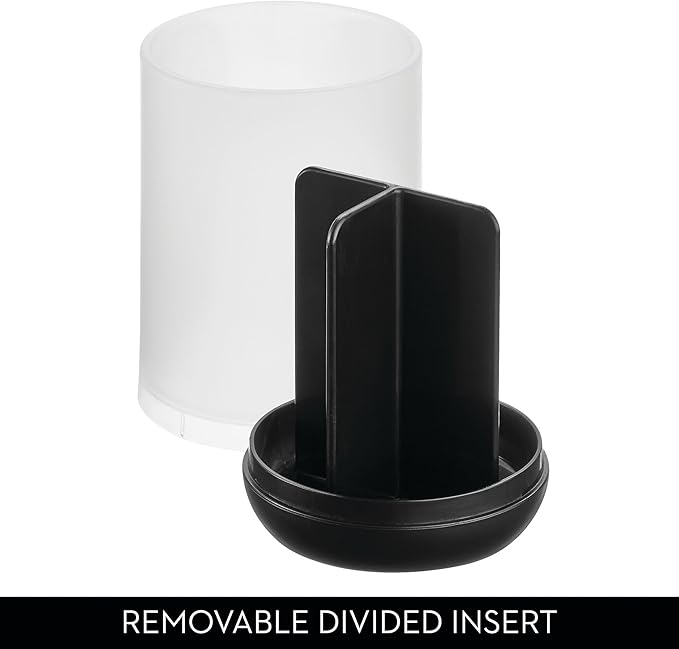 iDesign Toothbrush Holder with 3 Divided Sections