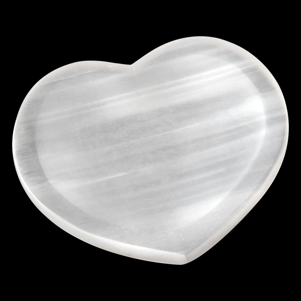 Orientrea Selenite Bowl – 3.9" Selenite Crystal Bowl Heart Shape for Energy Cleansing, Charging, Meditation, Home Decor & Healing Crystals, Crystals and Healing Stones