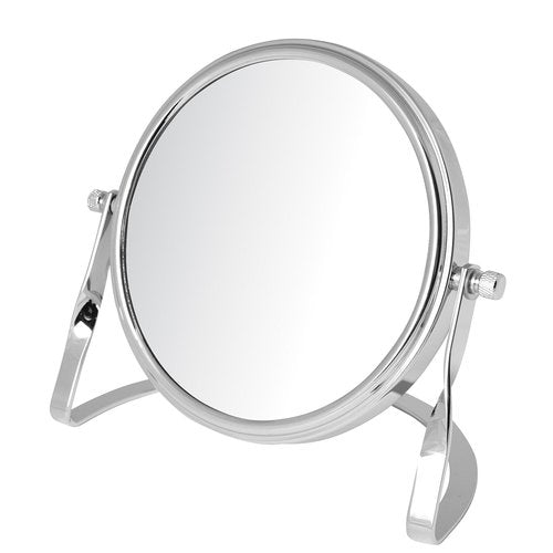 JERDON Small 5X Magnifying Mirror - 5.5" Makeup Mirror in Chrome Finish - Model MC113C