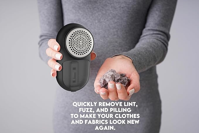 Rechargeable Fabric Shaver, Lemontec Battery-Operated Lint Remover & Sweater