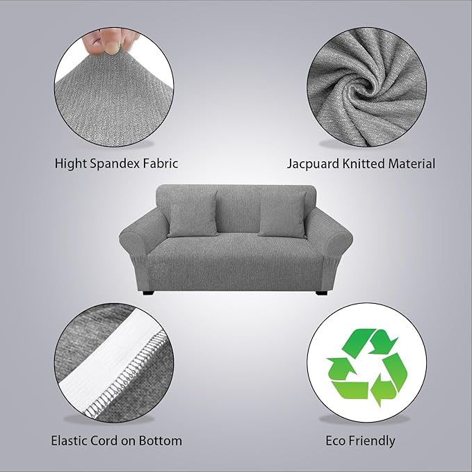 Loveseat Slipcover with 2 Pillow Cover