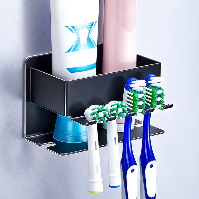 Toothbrush Head Holders, Electric Tooth Brush Head Holder, Adhesive Toothpaste