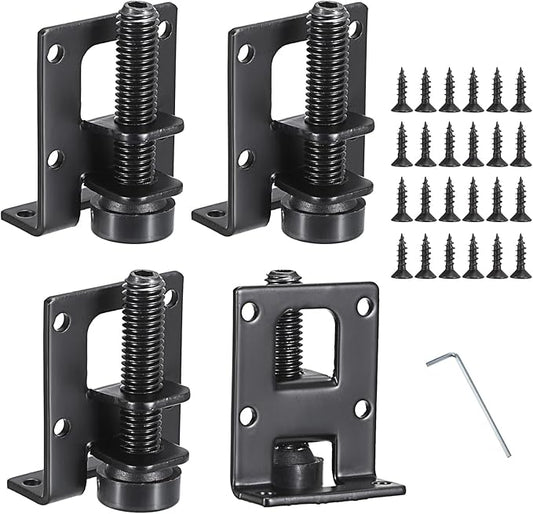OwnMy 4 Packs Adjustable Furniture Leveling Feets L Shaped Furniture Levelers