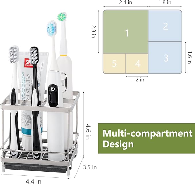 Stainless Steel Toothbrush Holders