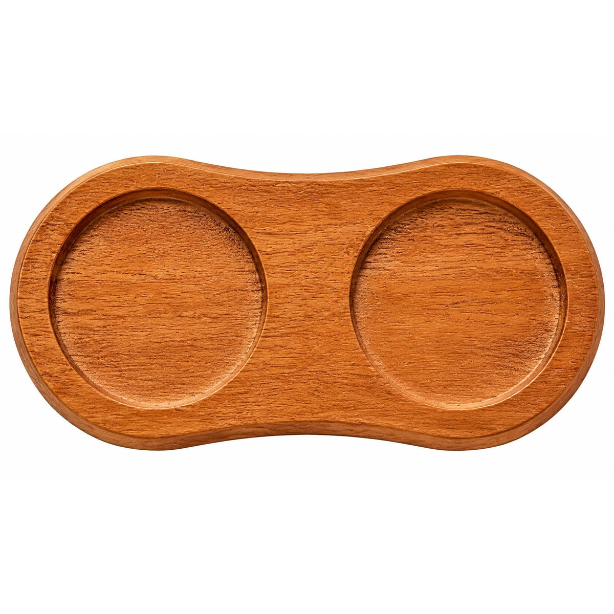Wood Pepper Grinder Tray Salt and Pepper Mill Holder Rubberwood Stand Organizer for Kitchen Counter Dining Table Spice Grinder Base Storage