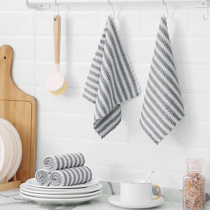 Homaxy 18 Pack Kitchen Dish Cloths, Ultra Soft and Absorbent Dish Towels