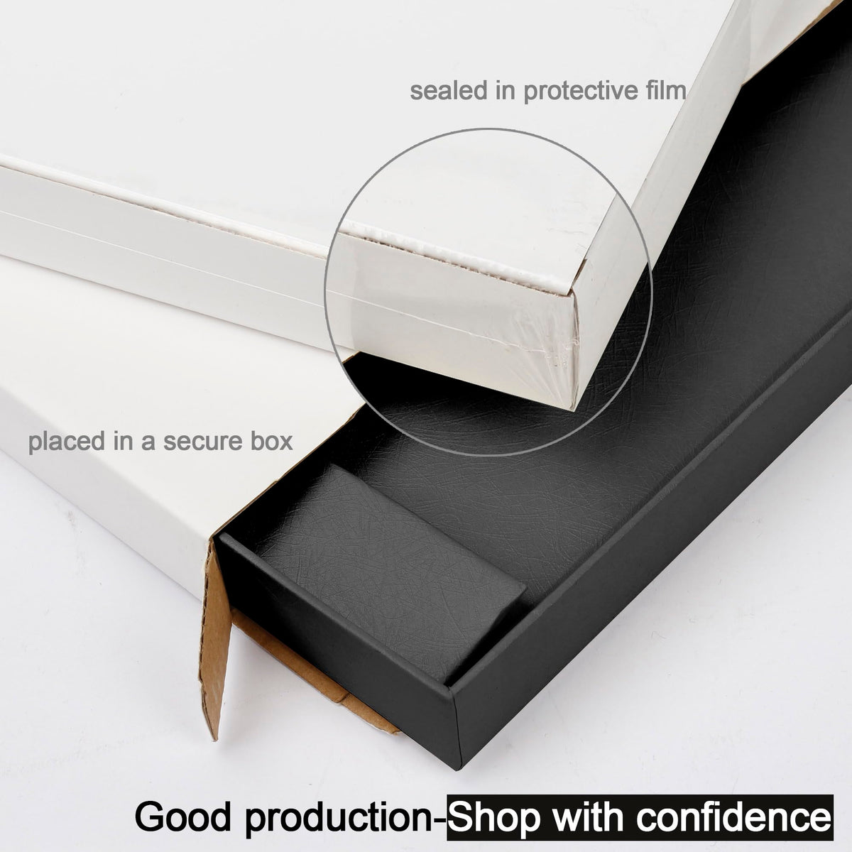 Rinrda Extra Large Gift Box,15x12x10 Inches Black Gift Boxes with Lids for Presents,10-inch Deep Box for Birthday Valentine's Day Graduation Anniversary.Contains Card Ribbon Shredded paper