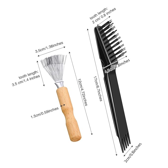 2 Pieces Hair Brush Cleaning Tools