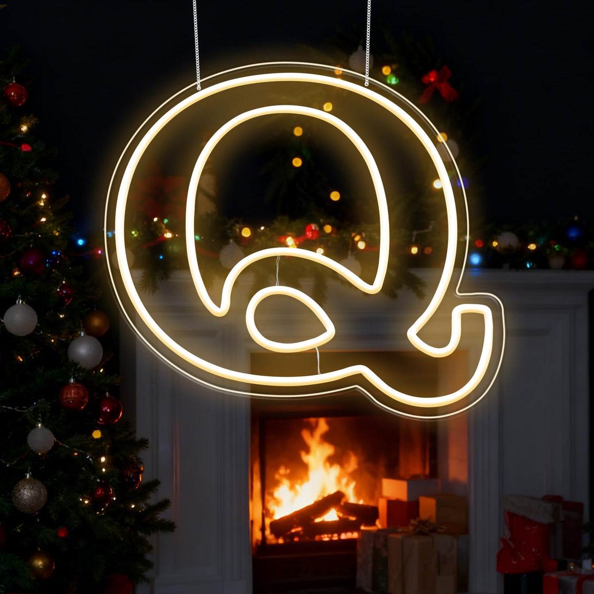 RumonZS Light Up Letters Q LED Letters Lights Neon Sign 26 Alphabet 11.2"Decorative Lighted Alphabet for Wedding Party Birthday Bar Christmas Home Decor Letter Lights (Warm White)