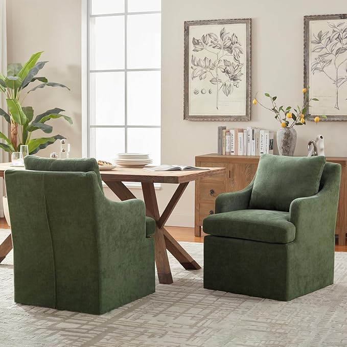 VKNOW Upholstered Dining Chairs Set of 4, Modern Kitchen Chairs Dinner Chairs