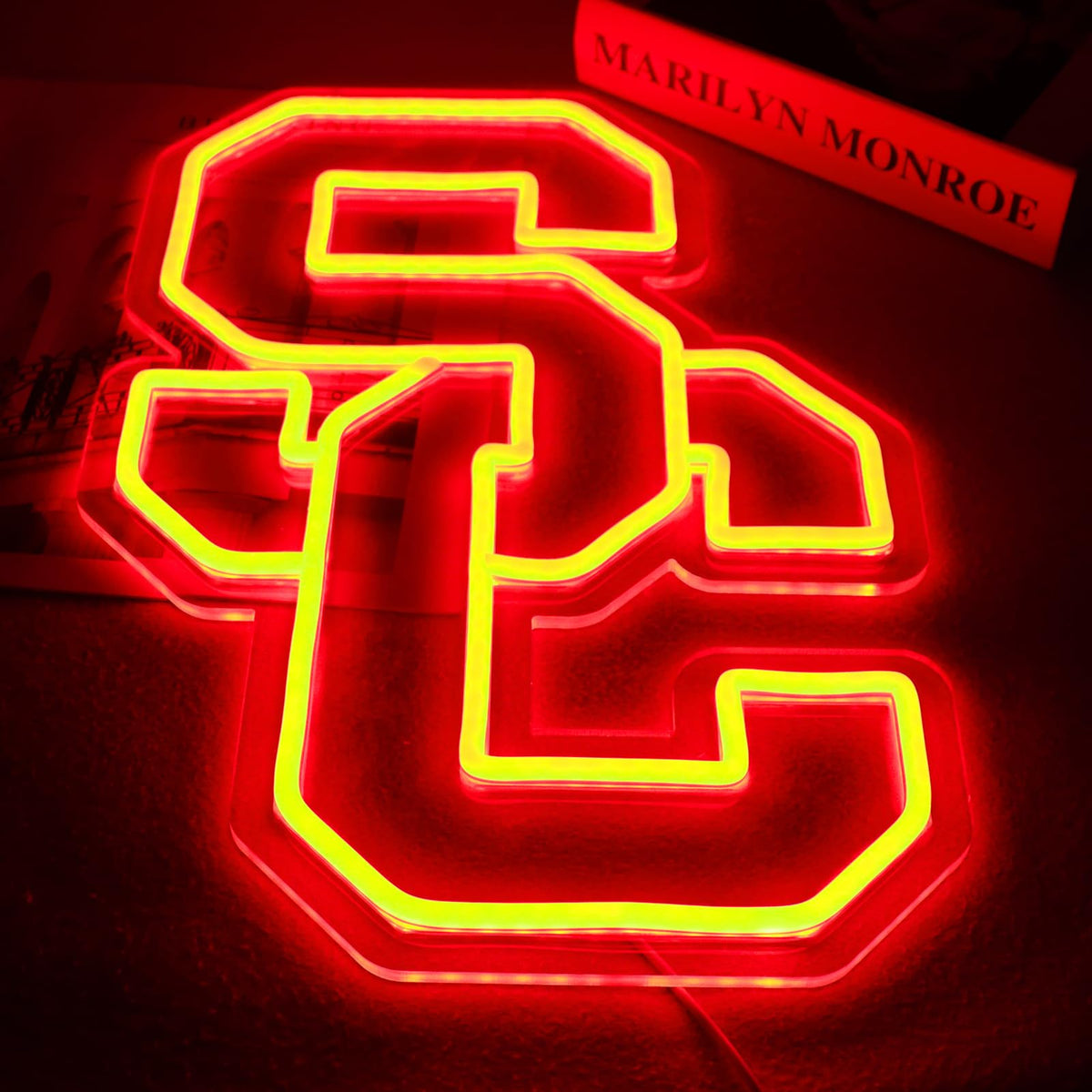 AHlove Team Neon Signs，Neon Signs for Wall Decor，LED Neon Lights for Bedroom、Game Room、or Man Cave，Birthday、Christmas Gifts for kids