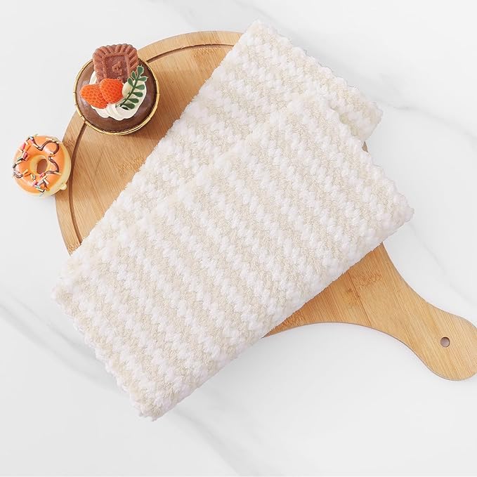 Homaxy Kitchen Towels, Ultra Soft and Absorbent Dish Towels, Reusable Fast
