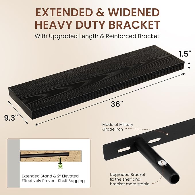 Dreamland 36 Inches Floating Shelves