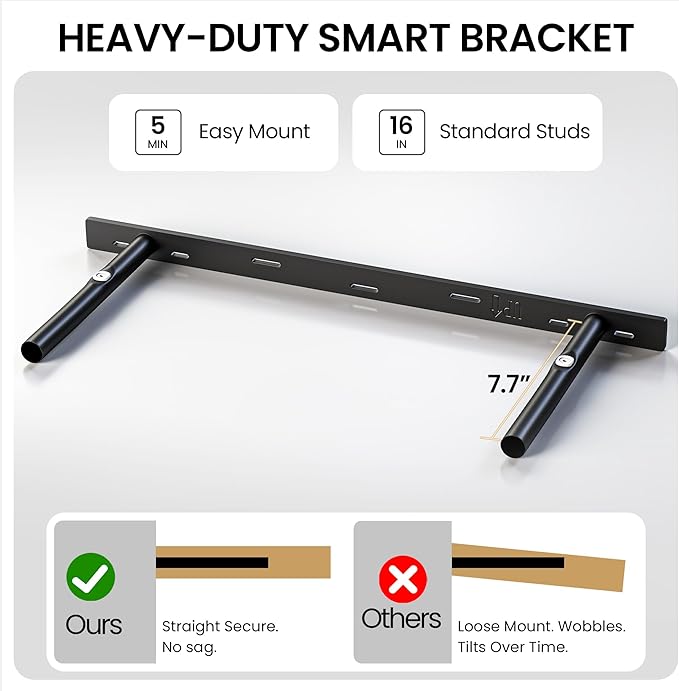 40Inch Floating Shelves for Wall, 12 Inch Deep Shelves for Bedroom, Bathroom