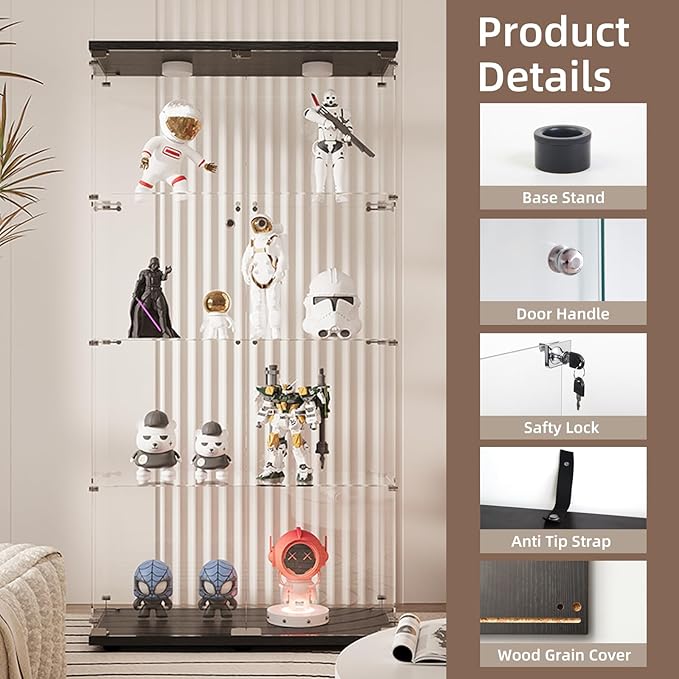 Beauty4U Glass Display Cabinet