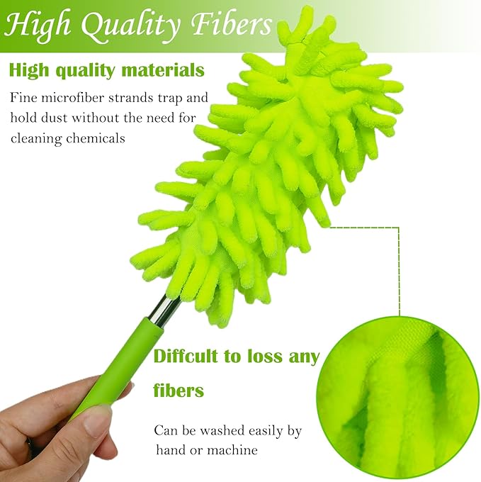 M-Jump 3 Pack Retractable Long-Reach Washable Duster