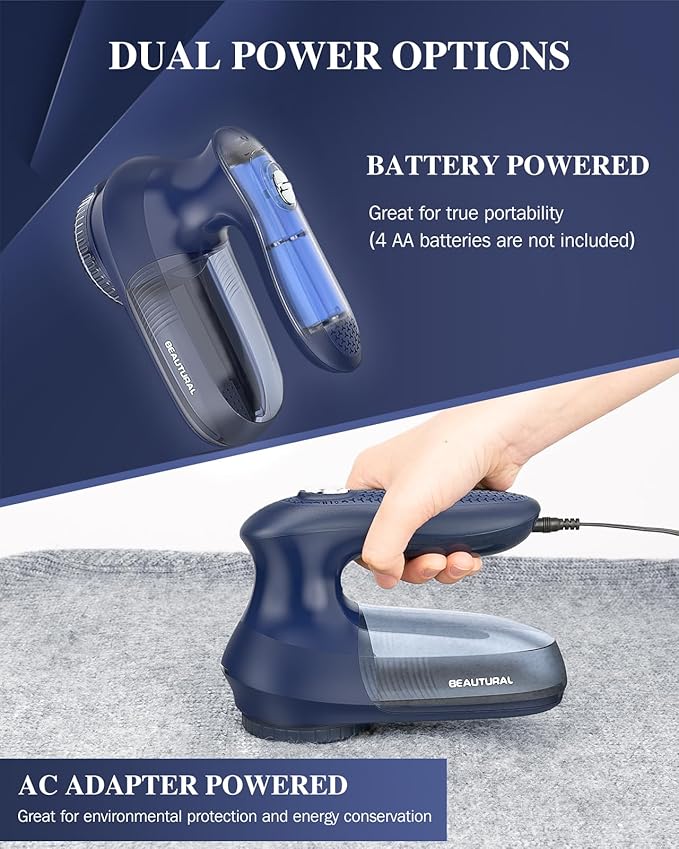 BEAUTURAL Sweater Fabric Shaver Home-Edition, Powerful & Efficient Lint Remover