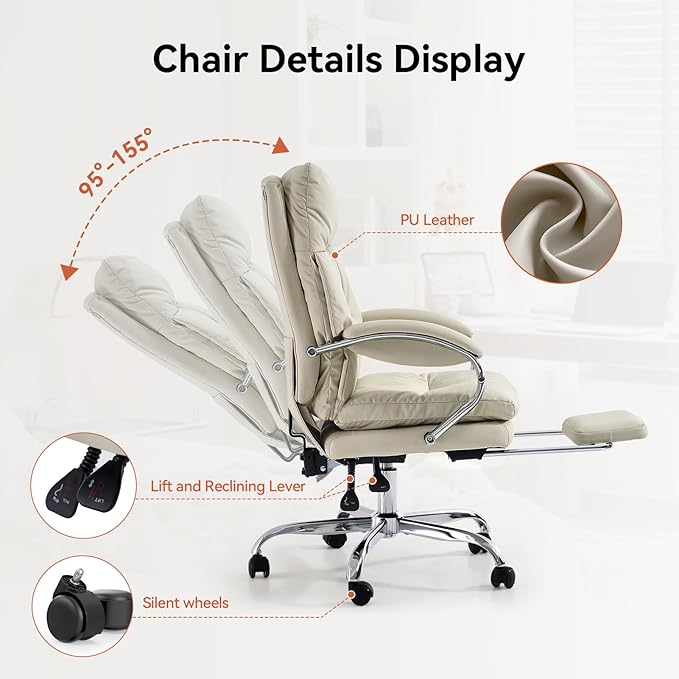 LEAGOO Massage Heated Office Chairs