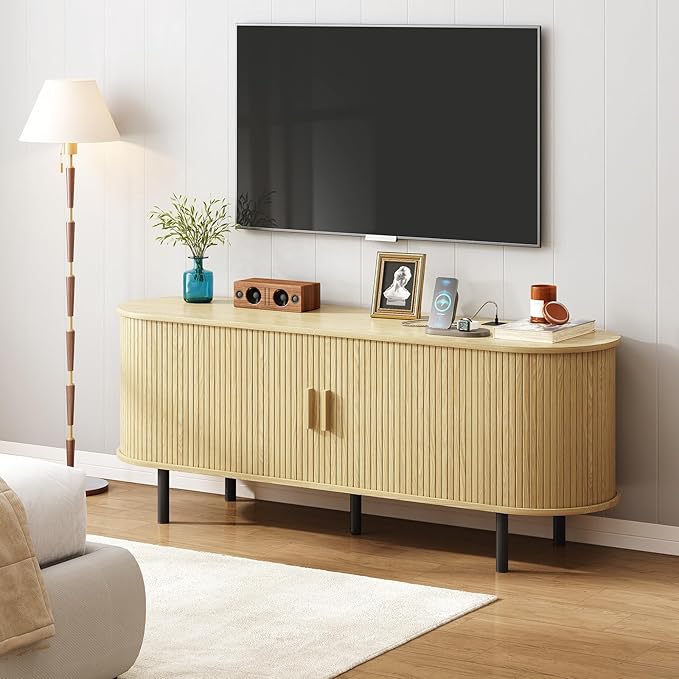 ONBRILL 55" TV Stand with Power Outlet