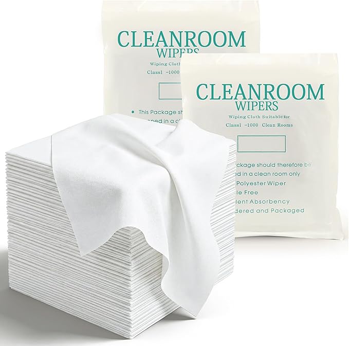 Cleanroom Cloth Wipes 4"x4" Microfiber Lint Free Cloth Disposable Clean Cloths