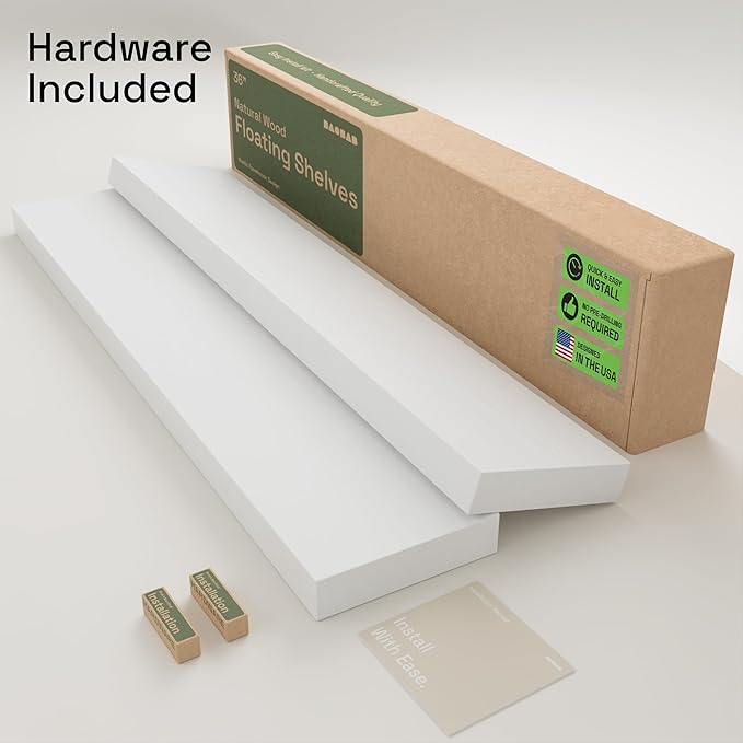 BAOBAB WORKSHOP Solid Wood Floating Shelves