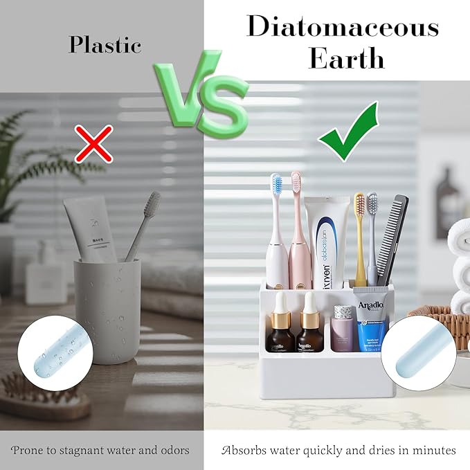 Luxspire Toothbrush Holder, Fast Drying Toothbrush Holders