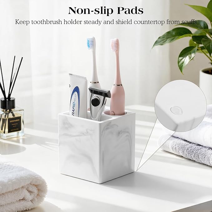 Luxspire Toothbrush Holder, 3 Slots Fast Drying Tooth Brush Holder