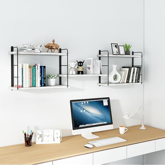 MXCSE Wall Shelves, Wall Mounted Bookshelves, DIY Floating Shelves