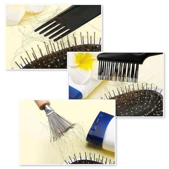 2 Pieces Hair Brush Cleaning Tools